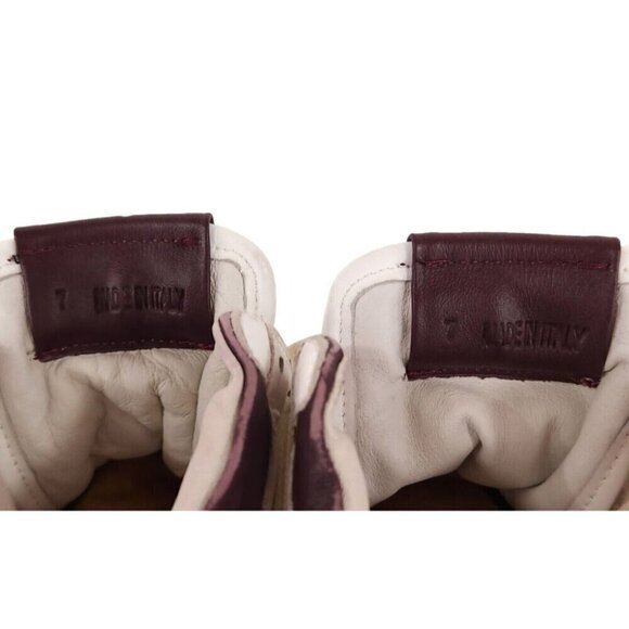 Rhude Rhecess-Hi Sneakers 7 Men's White Maroon Sneakers New - Picture 9 of 13